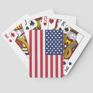 Cartes à jouer drapeau USA patriotiques – Fierté a