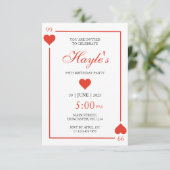 Cartes à jouer du Casino Reine de Cœur 99e Anniver (Debout devant)