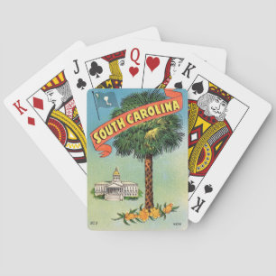 Cartes à jouer du chou palmiste de Caroline du Sud