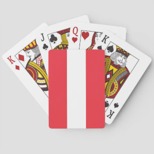 Cartes à jouer du drapeau autrichien patriotique