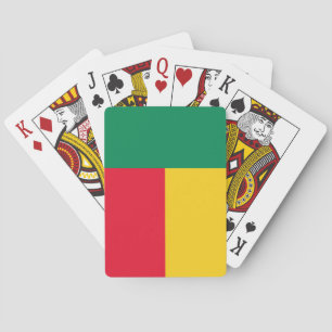 Cartes à jouer du drapeau patriotique du Bénin