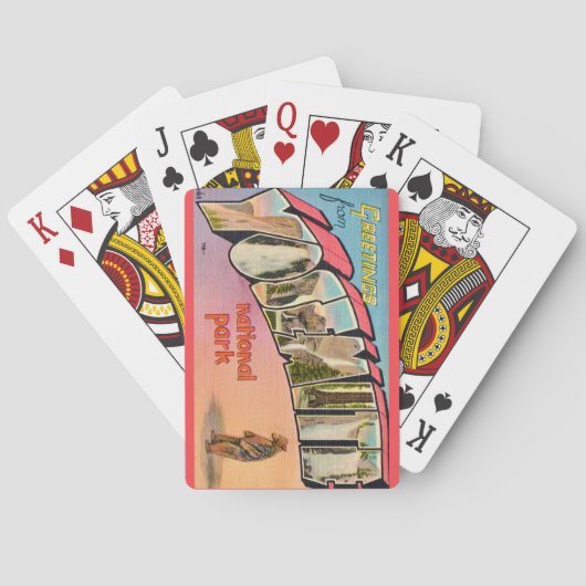 Cartes à jouer du parc de Yosemite (dos)
