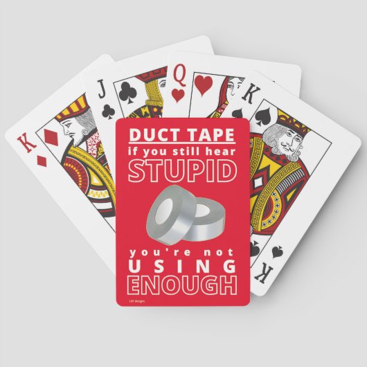 cartes à jouer "DUCT TAPE...2" (dos)