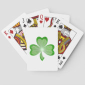 Cartes à jouer en blanc Shamrock (dos)