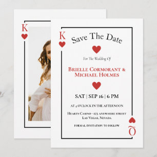 Cartes à jouer Enregistrez la date de mariage à La