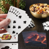 Cartes à jouer Éruption de volcan Coulée de lave (In Situ)