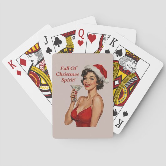 Cartes à jouer esprit de Noël (dos)