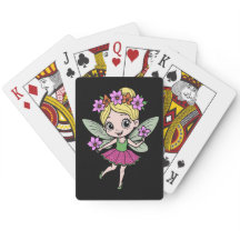 Cartes à jouer Fée de la Fleur de Pastèque