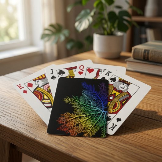 Cartes à jouer Fierté Algue Arc-en-ciel