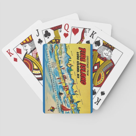 Cartes à jouer Fire Island (dos)