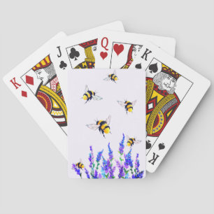 Cartes à jouer Fleurs et Abeilles