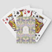Cartes à jouer florales monogrammées (dos)