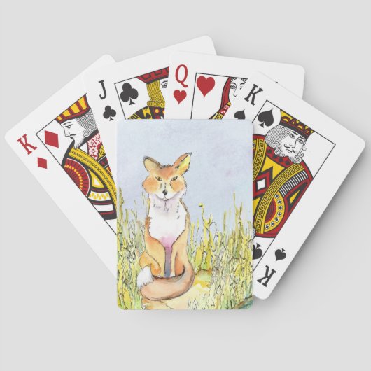Cartes à jouer Fox (a286) (dos)