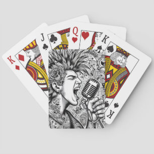 Cartes à jouer Glam Punk Rock Rockabilly