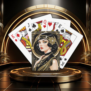 Cartes à jouer Glamour Classique Gatsby Doré