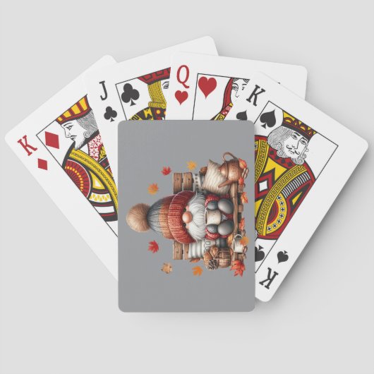Cartes à jouer Gnome d'automne (dos)