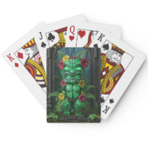 Cartes à jouer Hawaïen Dieu Tiki