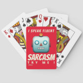 cartes à jouer "I SPEAK FLUENT SARCASM" (dos)