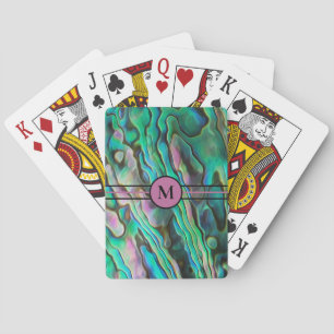 Cartes à jouer initiales Paua artistiques