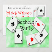 Cartes à jouer Invitation à une fête d'enterrement (Devant / Derrière)