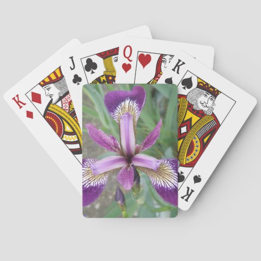 Cartes à jouer Iris Violet (dos)