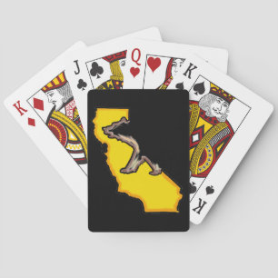 Cartes à jouer jaune noir