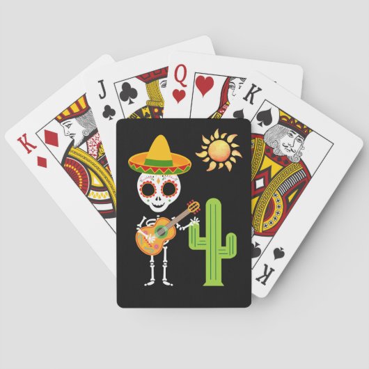 Cartes à jouer Jour des morts (dos)