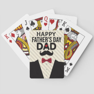 Cartes à jouer "Joyeuse fête des Pères"