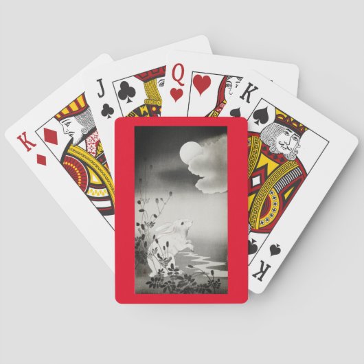 CARTES À JOUER LAPIN ET LUNE JAPONAIS (dos)