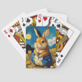 Cartes à jouer Lapin Printanier Étoilé (dos)