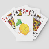 Cartes à jouer Lemon de dessin animé (dos)