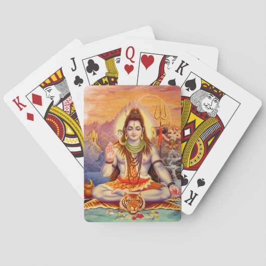 Cartes à jouer Lord Shiva en méditation (dos)