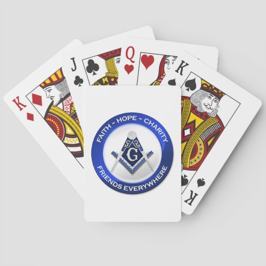 Cartes à jouer maçonniques (dos)
