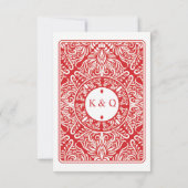 Cartes à jouer Merci Rouge As de Carreau K & Q (Dos)
