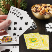 Cartes à jouer Monogramme Flèche Jaune (In Situ)