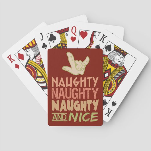 Cartes à jouer Naughty AND Nice (dos)