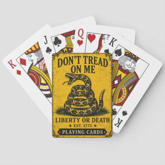 Cartes à jouer Ne Marche Pas Sur Moi (dos)