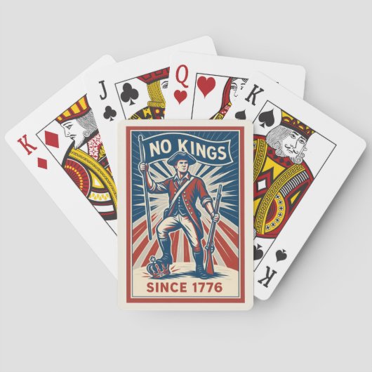 Cartes à jouer No Kings Since 1776 (dos)
