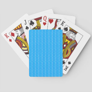Cartes à jouer pailletées bleu bébé