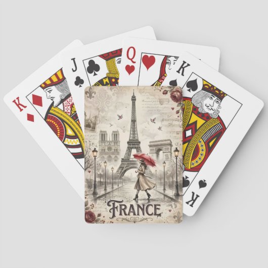 Cartes à jouer Paris France (dos)