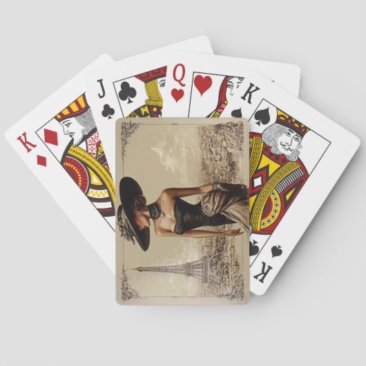 Cartes à jouer Paris France (dos)