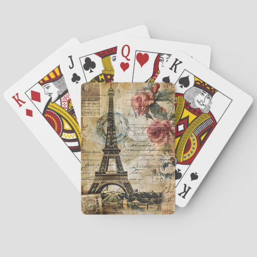 Cartes à jouer Paris France (dos)