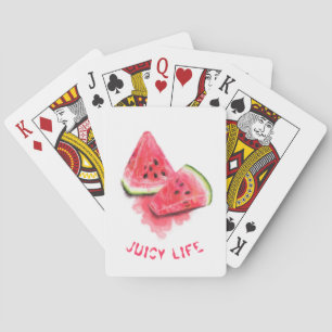 Cartes à jouer Pastèque Texte et Couleurs Personna