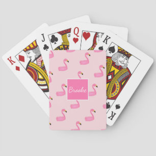 Cartes à jouer personnalisées au monogramme Flaman