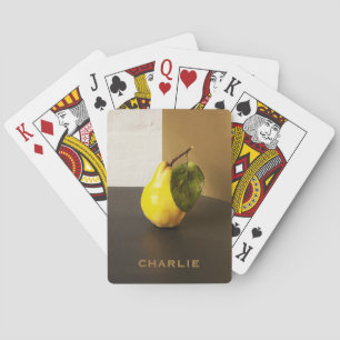 Cartes à jouer personnalisées avec nature morte de