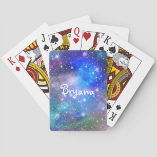 Cartes à jouer personnalisées Galaxie Espace Cosmi