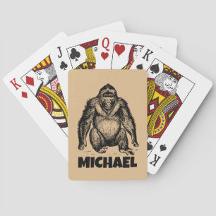 CARTES À JOUER PERSONNALISÉES GORILLE POKER