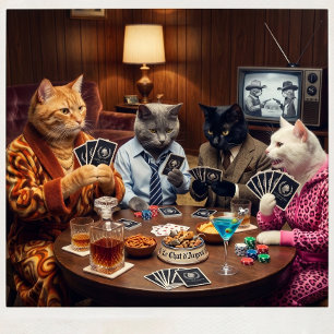 Cartes à jouer personnalisées Le Chat d'Argent Noi