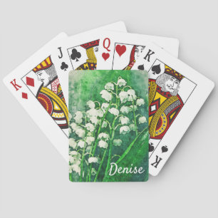 Cartes à jouer personnalisées Muguet
