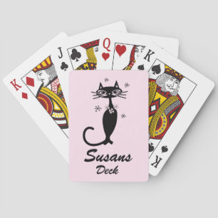 Cartes à jouer personnalisées Retro Atomic Black C